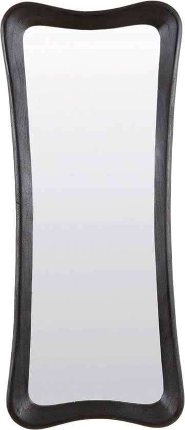 Alamos spiegel 160 cm - hout mat zwart