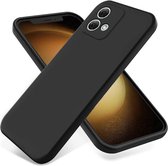 Coque en Siliconen adaptée pour Motorola Moto G84. | Flexible | Fin | Doux | Couverture arrière Zwart
