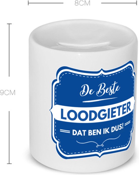 Akyol - de beste loodgieter Spaarpot - Loodgieter - loodgieters - werk - afscheidscadeau - verjaardagscadeau - kado - 350 ML inhoud