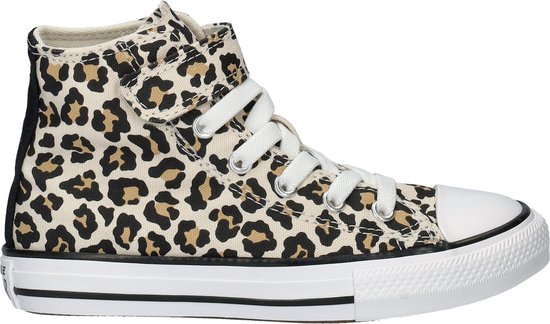 Converse Chuck Taylor All Star Easy On Leopard meisjes sneaker - Beige multi - Maat 32