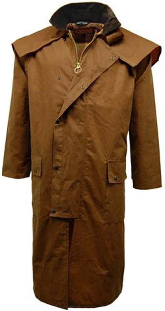 Game Stockman Long Cape Tan Waxjas Heren