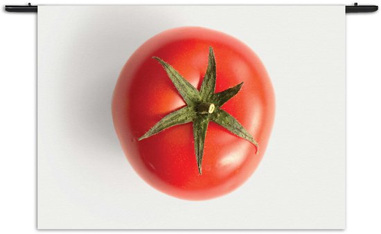 Velours Wandkleed Tomato Rechthoek Horizontaal XXL (130 X 180 CM) - Wandkleden - Met roedes