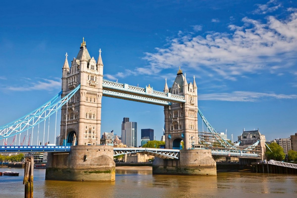 Fotobehang - Tower Bridge 375x250cm - Vliesbehang