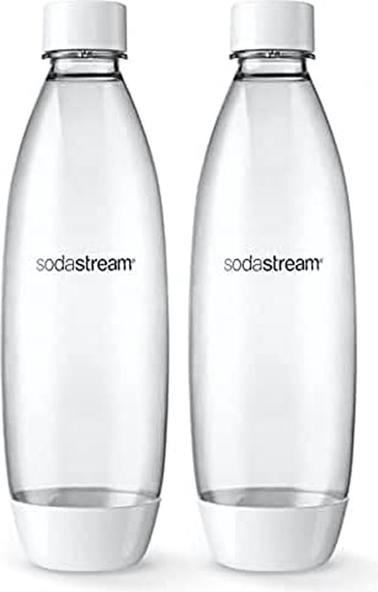 SODASTREAM Butelka z bezpiecznikiem 2 × 1 l biała do zmywarki