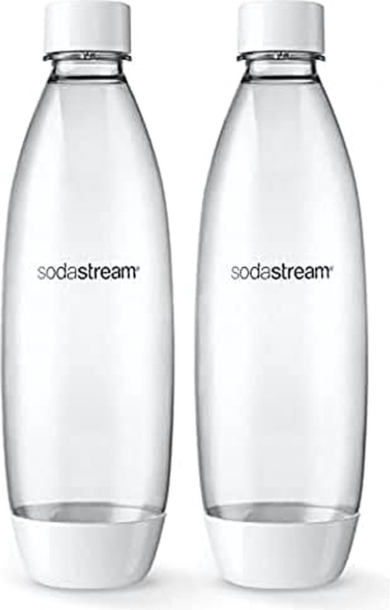 SodaStream - vaatwasserbestendige CO₂-cilinder - 2×1 L wit veiligheidsventiel inbegrepen