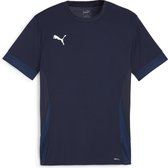 PUMA teamGOAL Matchday Jersey Heren Sportshirt - PUMA Navy-PUMA Wit-Persian Blauw - Maat S
