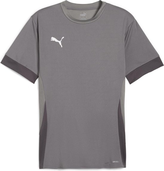 PUMA teamGOAL Matchday Jersey Heren Sportshirt - Cast Iron-PUMA Wit-Shadow Grijs - Maat M