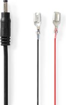Câble d'alimentation - F1 - DC Femelle - Droit - Droit - Koper - 2,00 m - Rond - PVC - Zwart - Coffret Cadeau