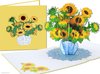 Zonnebloemen in stijl van Gogh
