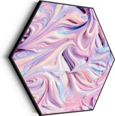Akoestisch Schilderij Statisfying Art Roze Hexagon Basic L (100 X 86 CM) - Akoestisch paneel - Akoestische Panelen - Akoestische wanddecoratie - Akoestisch wandpaneelKatoen L (100 X 86 CM)