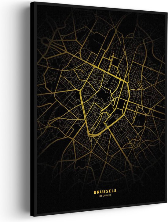 Acryl schilderij 'Stockholm Skyline Silhouette' kopen | KUNSTLOFT