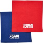 Urban Classics - Logo tube scarf Sjaal Kinderen - Blauw/Rood