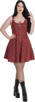 Banned - Addison Tartan Korte jurk - XL - Rood