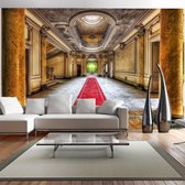 Fotobehangkoning - Behang - Vliesbehang - Fotobehang Mysterieus Marmer - Verlaten Gebouw 3D - 400 x 280 cm