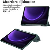 Étui pour tablette Samsung Galaxy Tab S9 FE - Bookcase rigide à trois volets iMoshion - Vert
