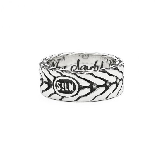 SILK Jewellery - Zilveren Ring - Chevron - 167.23 - Maat 23,0