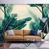 Fotobehangkoning - Behang - Vliesbehang - Fotobehang - Botanische Planten - Tropische Jungle Bladeren - 200 x 140 cm