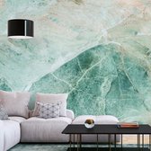 Fotobehangkoning - Behang - Vliesbehang - Fotobehang Marmer - Turquoise Marble - 400 x 280 cm