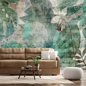 Fotobehangkoning - Behang - Vliesbehang - Fotobehang - Floristic Mural - 100 x 70 cm