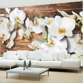 Fotobehangkoning - Behang - Vliesbehang - Fotobehang - Forest Orchid - Orchideeën - Bloemen - Orchidee - 100 x 70 cm