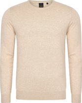 Mario Russo Ronde Hals Pullover - Trui Heren - Sweater Heren - Beige - XL