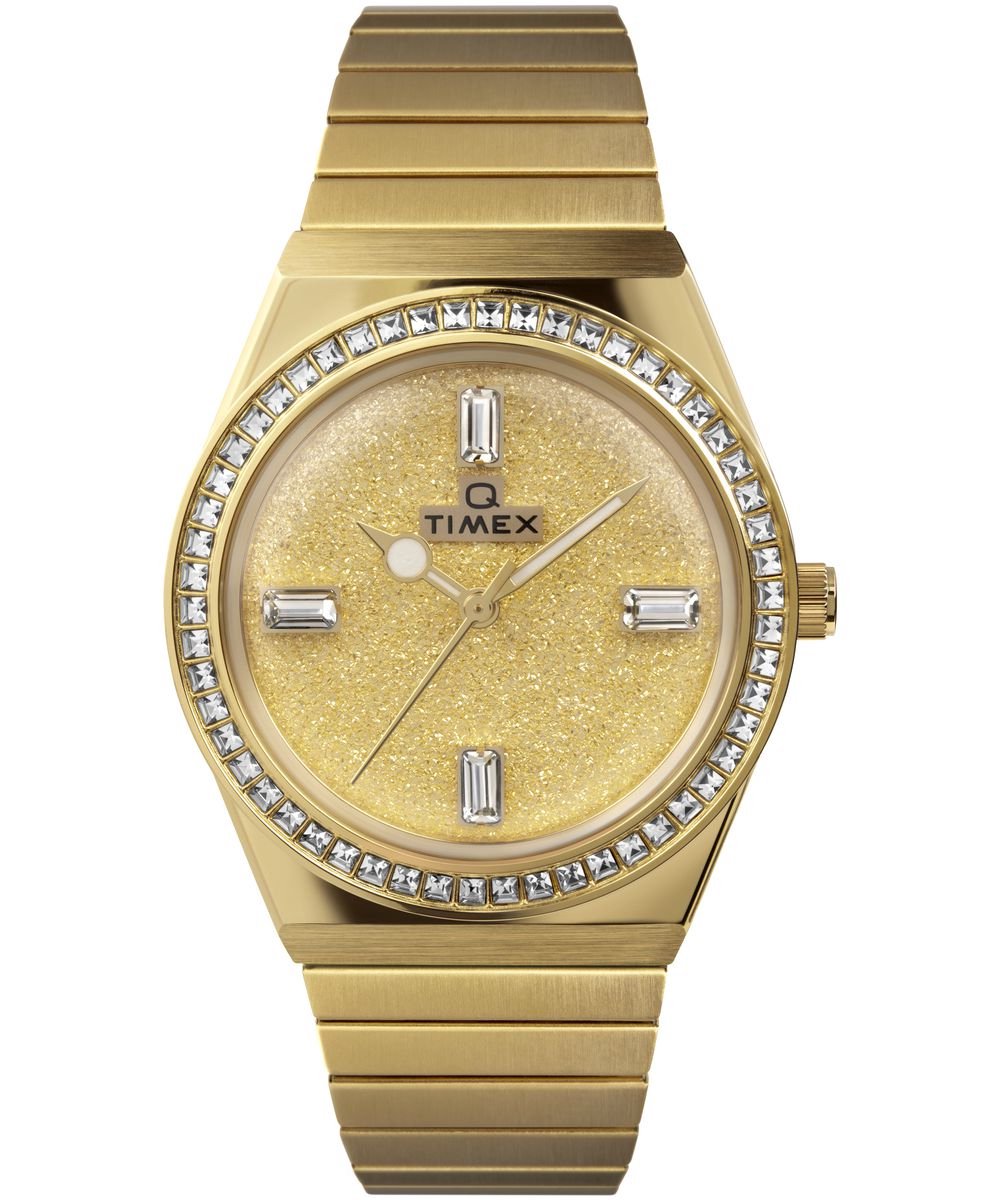 Timex Q Reissue TW2W10500 Horloge - Staal - Goudkleurig - Ø 36 mm