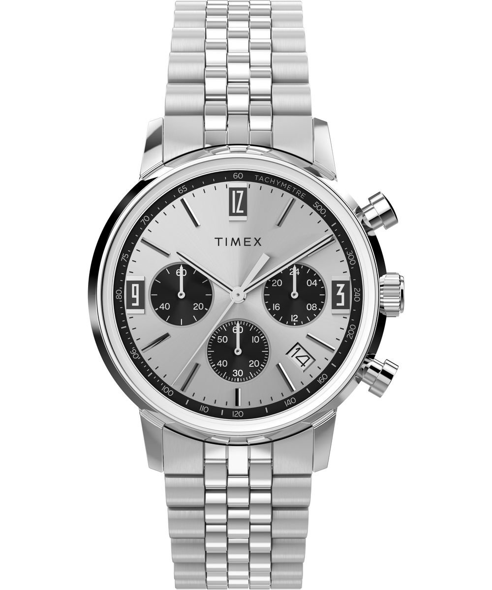 Timex Marlin Chrono TW2W10400 Horloge - Staal - Zilverkleurig - Ø 40 mm