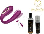 Avril - Koppel vibrator - Vibrators voor Vrouwen - Vibrator - Clitoris Stimulator - Sex Toys voor Vrouwen - Erotiek - vagina vibrator - Seks speeltjes - vibrator voor koppels – Seks toys - Dildo