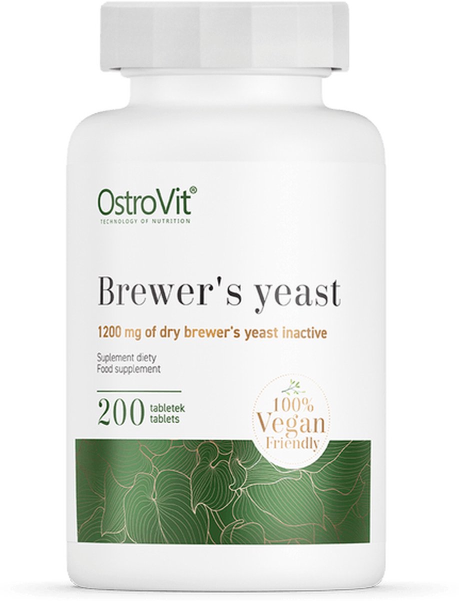 Goedkoopste Supplementen - OstroVit Brewer's Yeast 200 tabbletten - 200 Tabletten