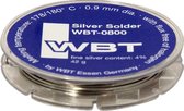 WBT 0800 | Zilver soldeer voor high end audiokabels | Loodhoudend | Spoel 45 gram | 0,9 mm | 3.8% zilver