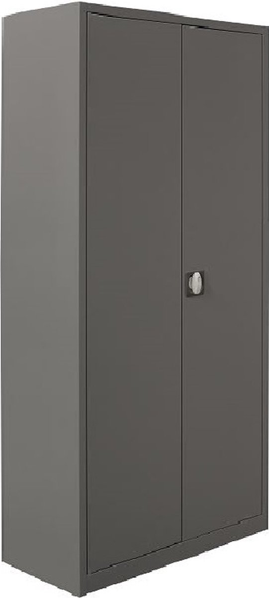 Armoire à portes battantes Armoire de classement Armoire de bureau 195 x 92  x 42 Noir