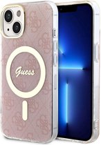 Guess 4G MagSafe Compatible Back Case - Apple iPhone 14 (6.1") - Roze