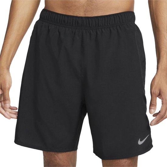 Nike Dri-FIT Challenger 2-in-1 Short Heren Zwart Maat M