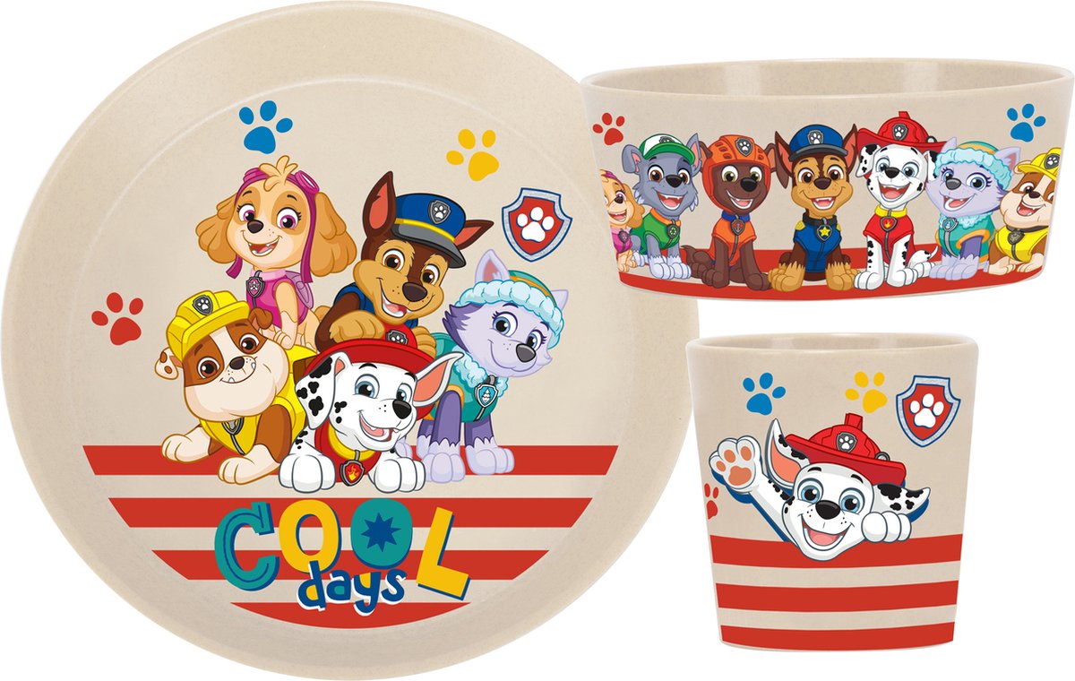 Goedkoopste Ontbijtset PAW Patrol, Set van 3, Organic, Beige - Koziol | Connect