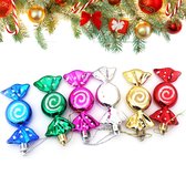 Kerstballen - Snoepjes Multicolor decoratie voor in de kerstboom - Kerstdecoratie