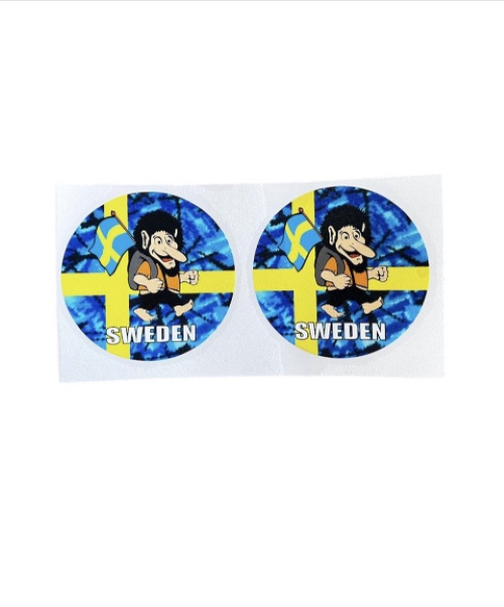 Deurtrede sticker set Troll Sweden pluche