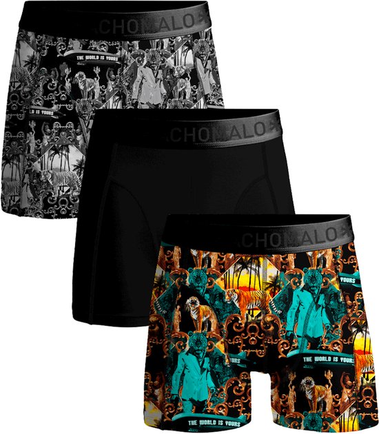 Muchachomalo - Boxers 3-Pack Montana - Homme - Taille L - Body-fit