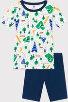 Petit Bateau Ensemble pyjama short en coton imprimé Paris pour enfant Garçons - Multicolore - Taille 128