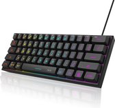 MageGee TS91 - Gaming Toetsenbord - RGB Keyboard - 60% Keyboard - TKL - Ergonomisch - Zwart