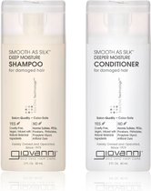 Giovanni Cosmetics - Smooth as Silk Travel Set - Shampoo & Conditioner voor beschadigd haar - 2x 60ml