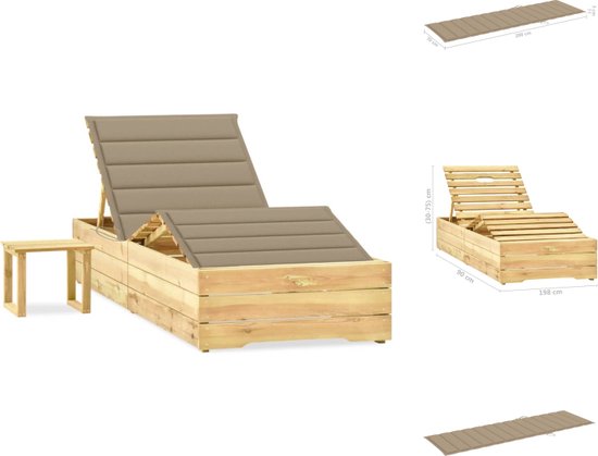 COSTWAY Polyrotan zonnebed, ligstoel met verstelbare rugleuning en COSTWAY Polyrotan zonnebed, ligstoel met verstelbare rugleuning en