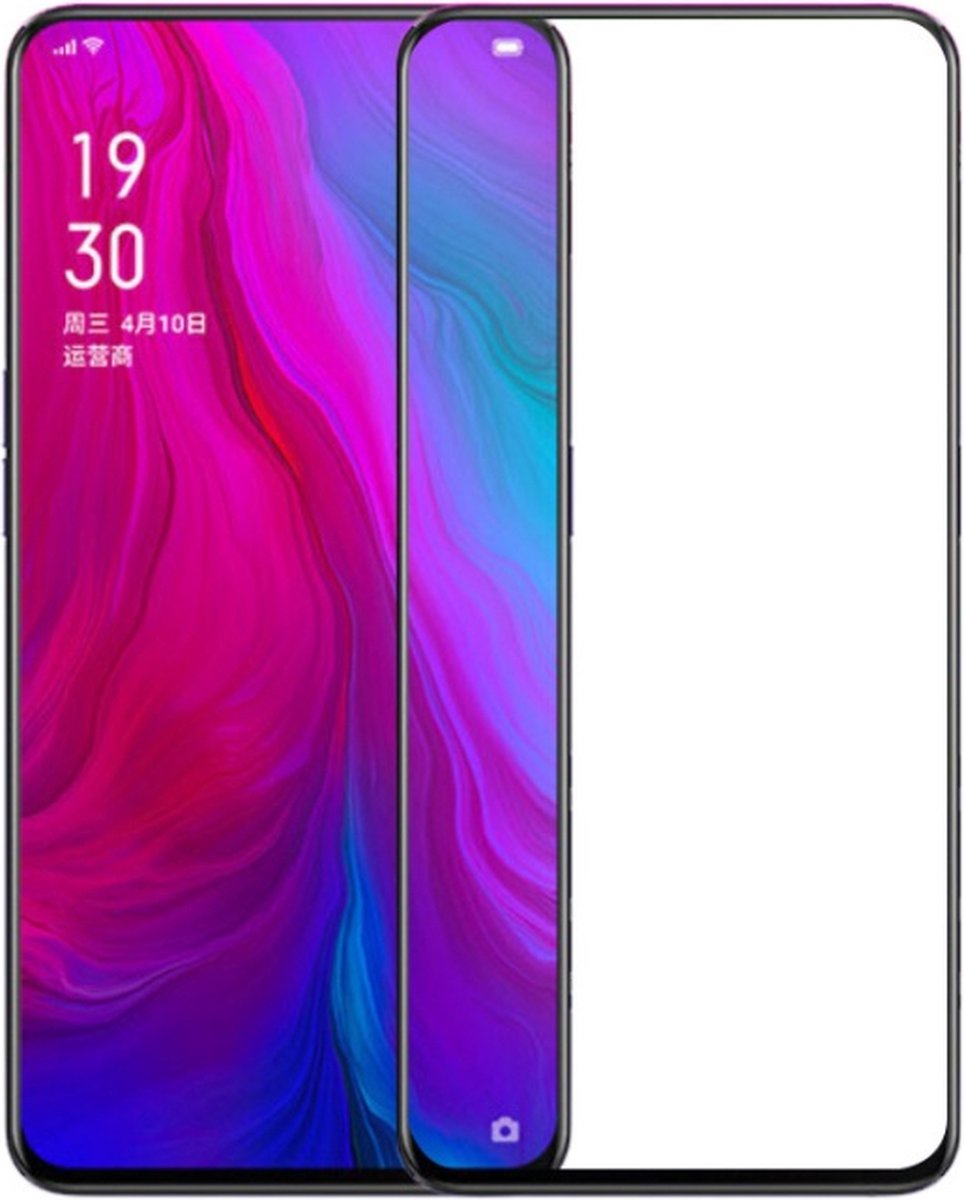Full Cover Glass Screen Protector for OPPO Reno 2Z _ Black