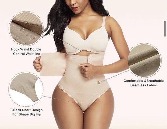 Slim Wear - Corrigerend ondergoed met waist trainer - Shapewear - Corset -  String 