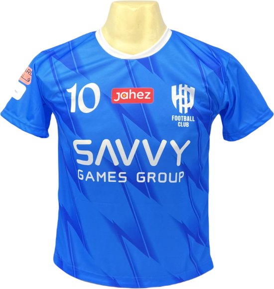 Maillot et short de football Neymar Al-Hilal – Dernier kit de football Enfants et Adultes – Kit Neymar Home – Taille L