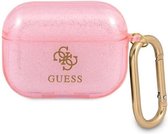 Omhulsel Guess GUAPUCG4GP AirPods Pro cover pink Glitter Collection