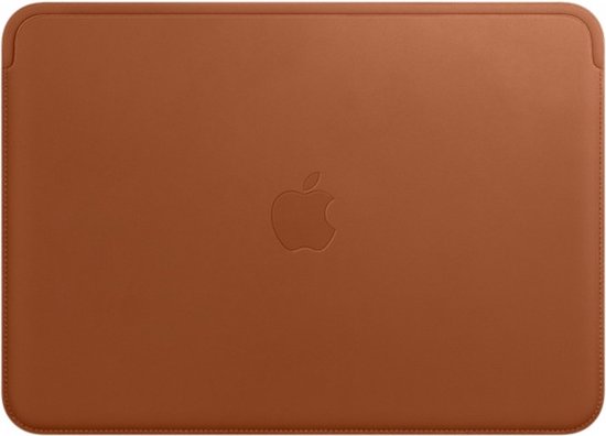 Apple echt lederen Sleeve voor de MacBook 12 inch - Macbook case - 12 inch laptop sleeve – Bruin