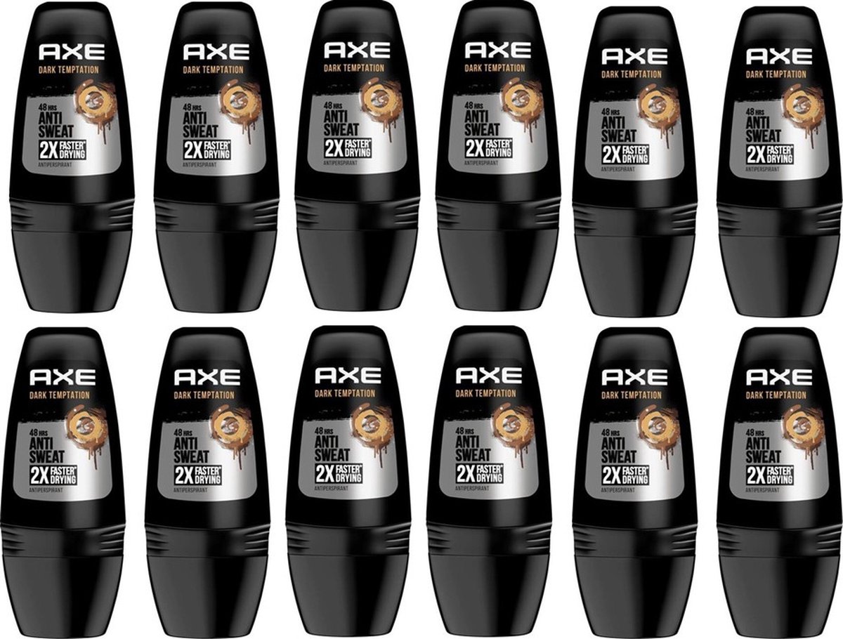 Goedkoopste Axe Deo Roller Dark Temptation Dry - 12 x 50 ml