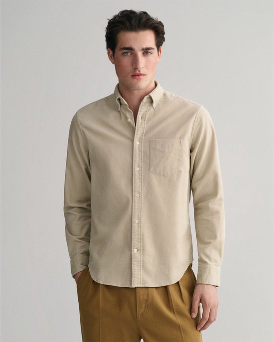 Gant Reg Ut Corduroy Overhemd Beige S Man