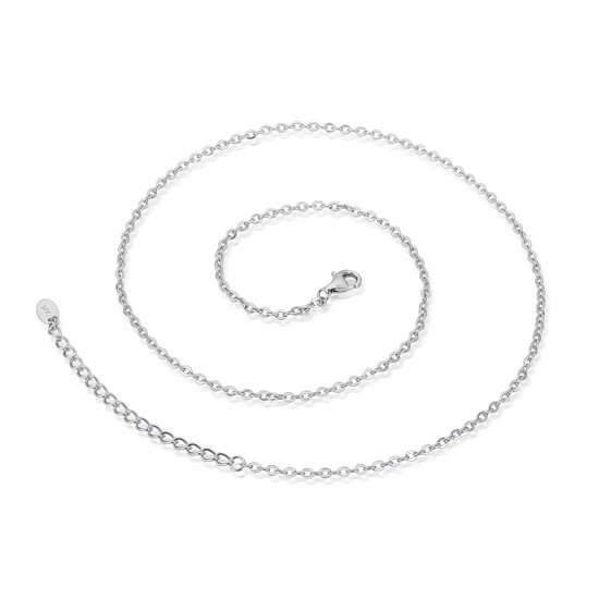 Chaîne de maillons - Or blanc 18 carats personnalisable