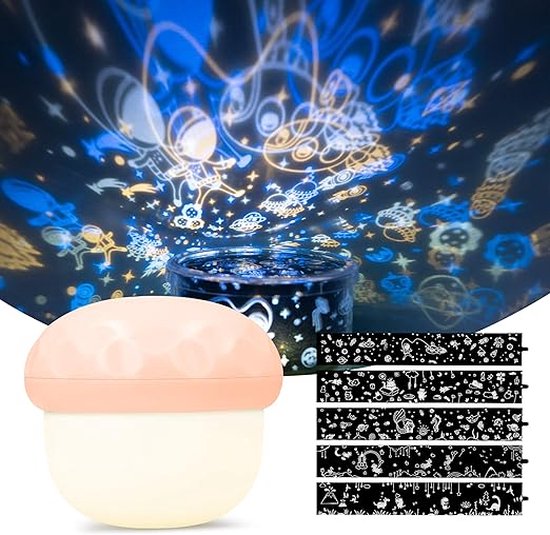 Dreamegg NightPal 1 Night Light for Children and Babies, USB-C Rechargeable Power Supply Light, Dimmable with 8 Colour Changes, RGB Touch Switch Control, Baby Gift, Children's Room